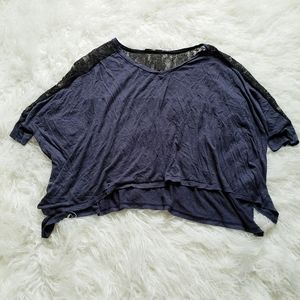 4 for $20 Flowy Draped Heathered Lace Blouse